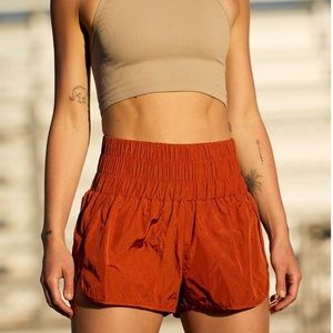 Free People Movement The Way Home Shorts - Cinnamon Sugar - SMALL